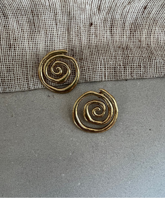 Boucles d'oreilles spirale